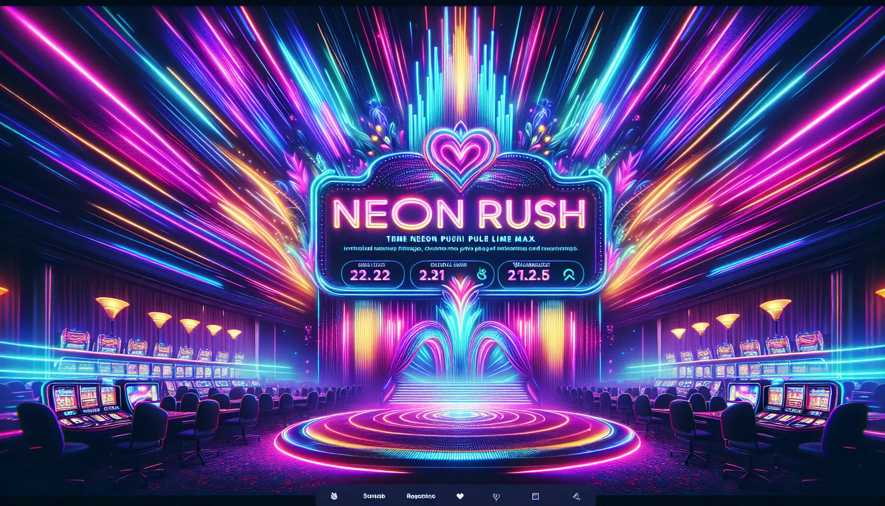 Neon Rush Casino gaming atmosphere